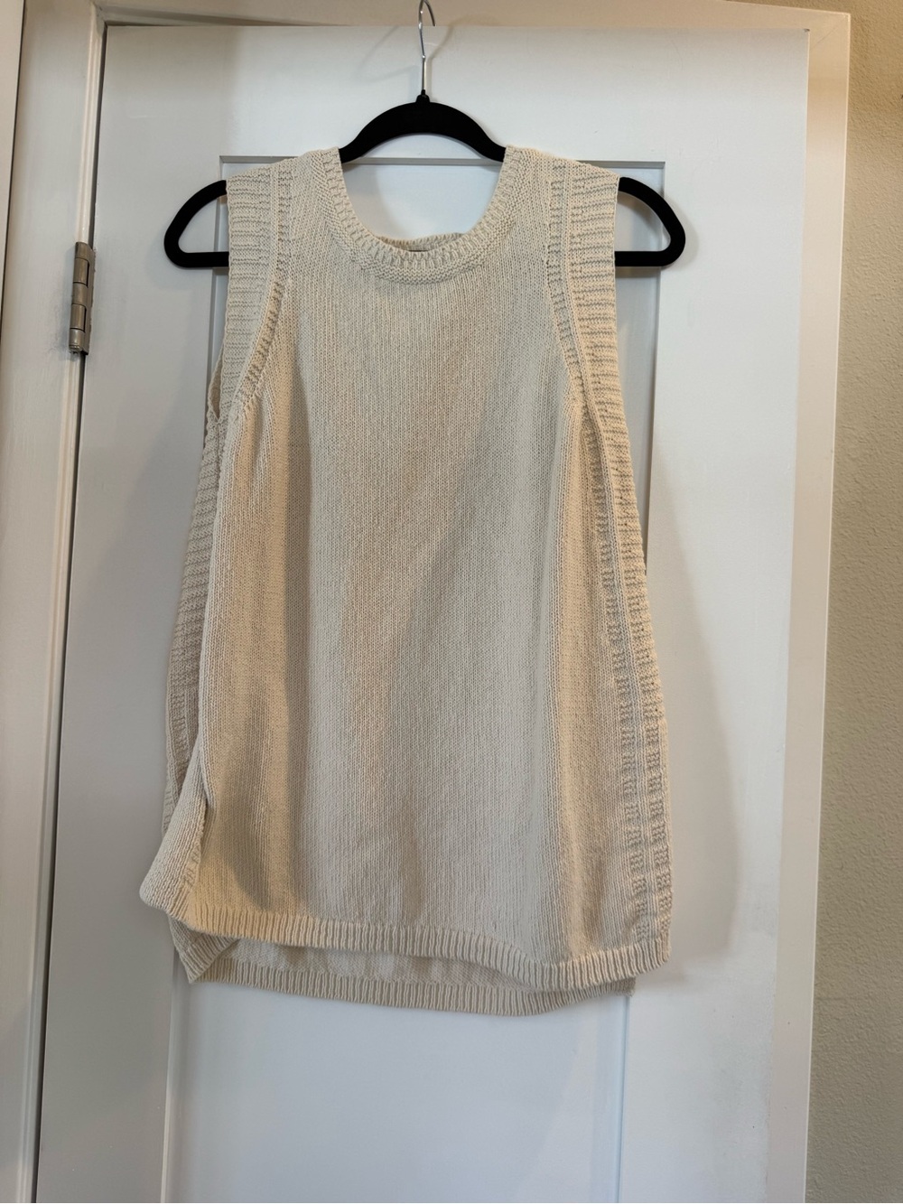 J. Jill Cream Knit Sleeveless Tank